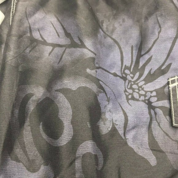 Speedo black and gray floral swim trunks lined size M - Picture 3 of 6